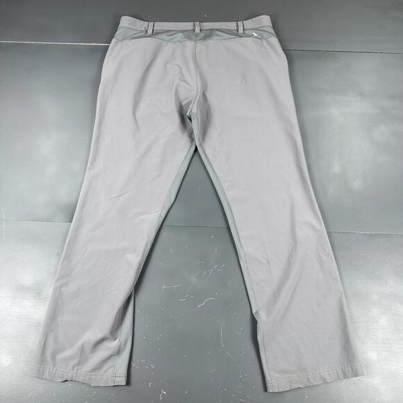 Adidas Golf Pants Mens 40x32 Gray Performance Relaxed Straight Stretch Dress EUC - Picture 6 of 7